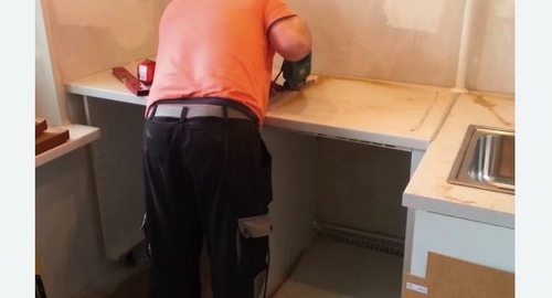 Сборка кухонного гарнитура. Сасово